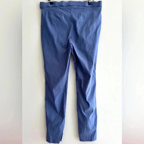Anne Klein Blue Business Casual Stretch Ankle Pants with Gold Buttons, Size 10 - Picture 8 of 16